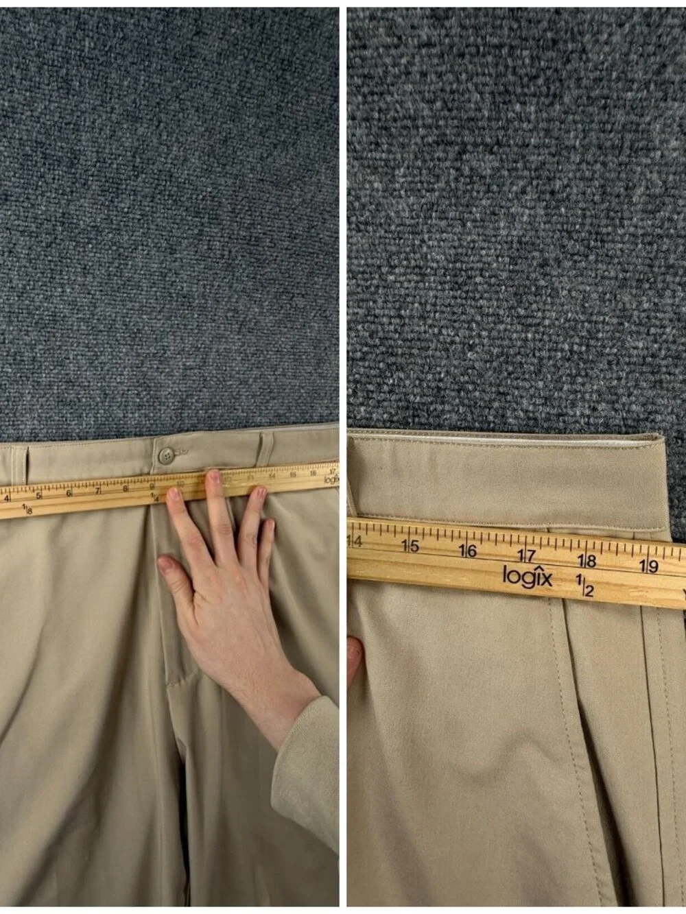 Footjoy Golf Pants Beige Stretch Polyester Spandex Outdoor Men ACTL 38X33
